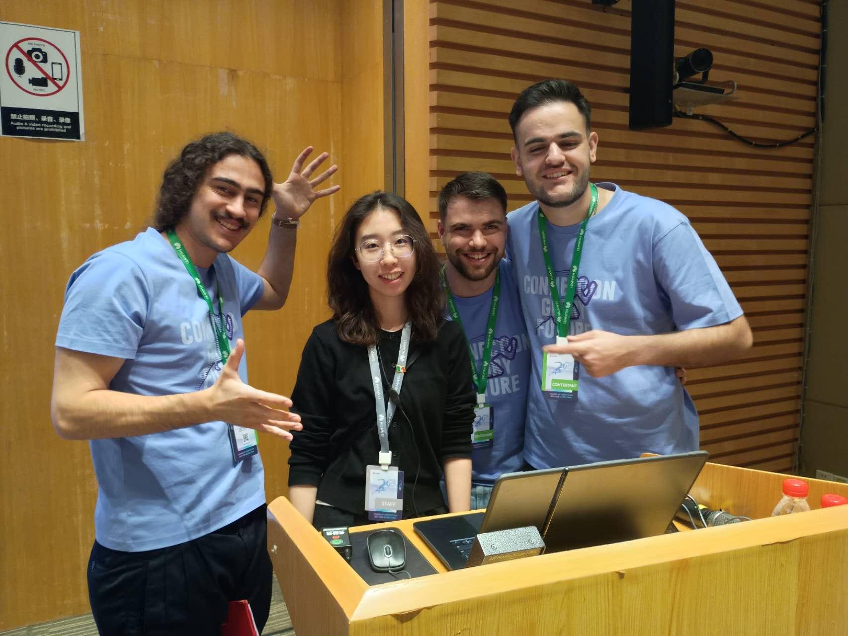 Vivi representing AEGIS during the Huawei ICT Competition.