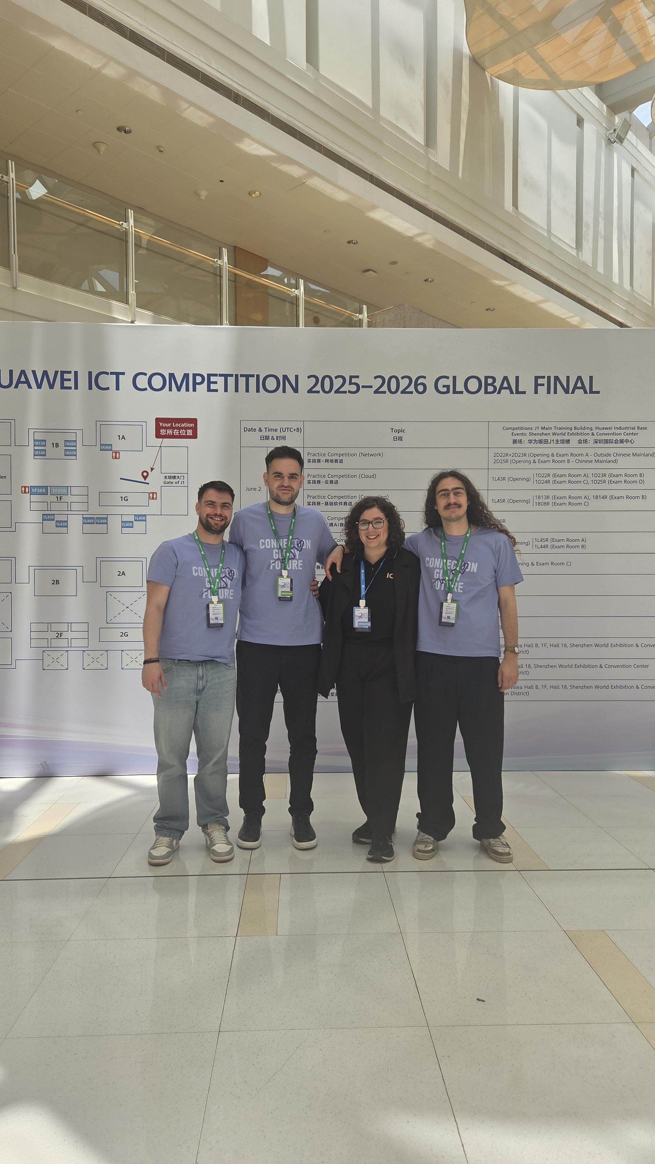 AEGIS team photo from the Huawei ICT Competition in Shenzhen.
