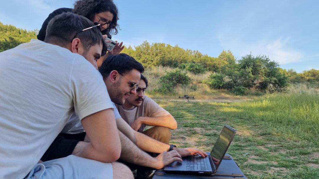 The AEGIS team continuing work during the Huawei ICT Competition.